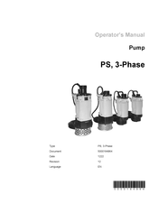 Wacker Neuson PS4 11103HF Operator's Manual
