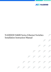 NADDOD S4600 Series Installation Instructions Manual