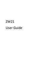 Zte ZW21 User Manual