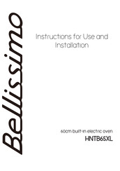BELLISSIMO HNTB65XL Instructions For Use And Installation