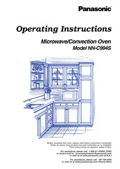 Panasonic NN-994S Operating Instructions Manual