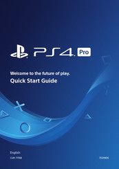 Sony PLAYSTATION 4 PRO Quick Start Manual