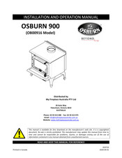 Beyond OSBURN 900 Installation And Operation Manual
