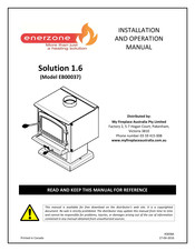 Enerzone EB00037 Installation And Operation Manual