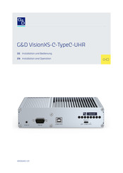 G&D VisionXS-C-TypeC-UHR Manual