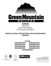 ECR International Green Mountain GMGWB295FE Installation, Operation And Maintenance Manual