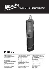 Milwaukee M12 SL Original Instructions Manual