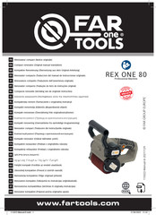 Far Tools REX ONE 80 Original Manual Translation