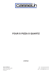 Casselin CFRPQ1 Installation Instructions And Use & Care Manual