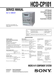 Sony HCD-CP101 Service Manual