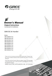 Gree GMV-ND48A/A-TU Owner's Manual