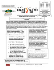 Grand Canyon Gas Logs 2BRN-18 Installation And Operation Manual