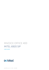 Mitel MIVOICE OFFICE 400 6920 SIP User Manual