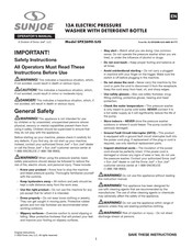 SNOWJOE SUNJOE SPX2690-SJG Operator's Manual