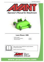AVANT A21076 Operator's Manual