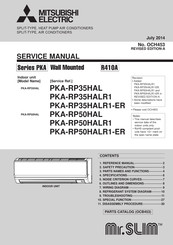 Mitsubishi Electric Mr.SLIM PKA-RP50HALR1-ER Service Manual