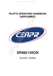CEAPR DR400/180R Pilot's Operating Handbook Supplement