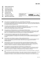 VOSS.farming BA-1231 Instruction Manual