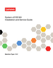 Lenovo System x3100 M4 Installation And Service Manual