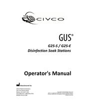 Civco GUS G25-E Operator's Manual