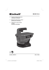 EINHELL GE-US 18 Li Original Operating Instructions