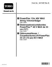 Toro PowerPlex 40 V MAX Instruction Manual