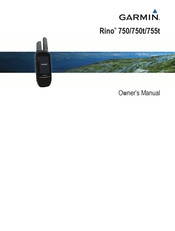 Garmin Rino 750t Owner's Manual