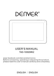 Denver TAD-10082MK2 User Manual