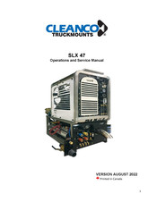 Cleanco SLX47 Operation And Service Manual