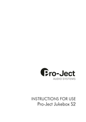 Pro-Ject Audio Systems Remote Box S2 Instructions For Use Manual