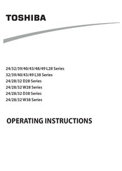 Toshiba 39L2863 Operating Instructions Manual