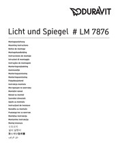 DURAVIT LM 7876 Mounting Instructions
