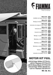Fiamma MOTOR KIT F65L Installation And Usage Instructions