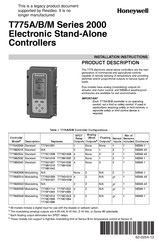 Honeywell T775M Installation Instructions Manual