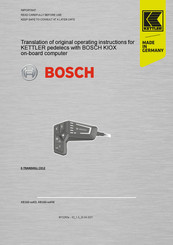 Bosch KB160 KW Series Translation Of Original Operating Instructions