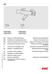 Franke 2030072425 Installation And Operating Instructions Manual
