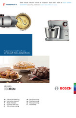 Bosch MUM9A66R00 Instruction Manual