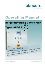 Borger STE-RSM3 Operating Manual
