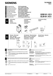 Siemens OpenAir GDB181.1E/3 Mounting Instructions