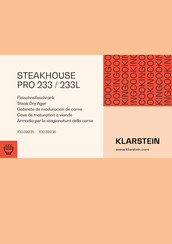 Klarstein STEAKHOUSE PRO 233L Manual