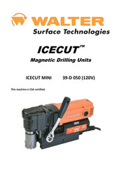 Walter ICECUT MINI 39-D 050 Original Instructions Manual