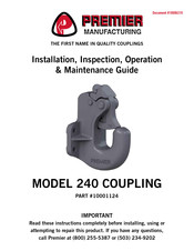Premier 240 COUPLING Installation, Inspection, Operation & Maintenance Manual