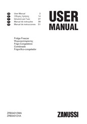Zanussi ZRB34312XA User Manual