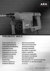 AEG PNEUMATIC 4000 E Instructions For Use Manual