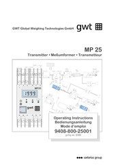 Sartorius GWT MP 25 Operating Instructions Manual