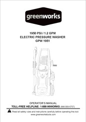 Greenworks GPW 1951 Operator's Manual