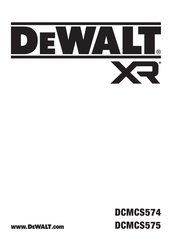 DeWalt DCMCS574 Instruction Manual