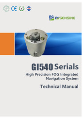 Bw Sensing GI540 Series Technical Manual
