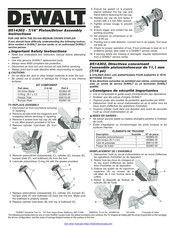 Dewalt D514302 Assembly Instructions