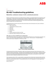 ABB RS485 Modbus adapter Troubleshooting Manuallines